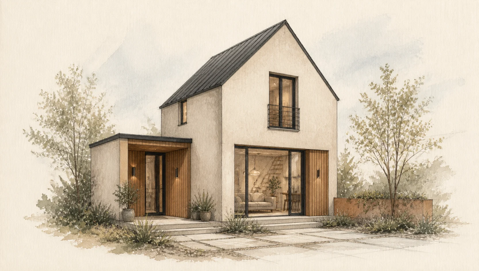 Architectural artwork for Loft House