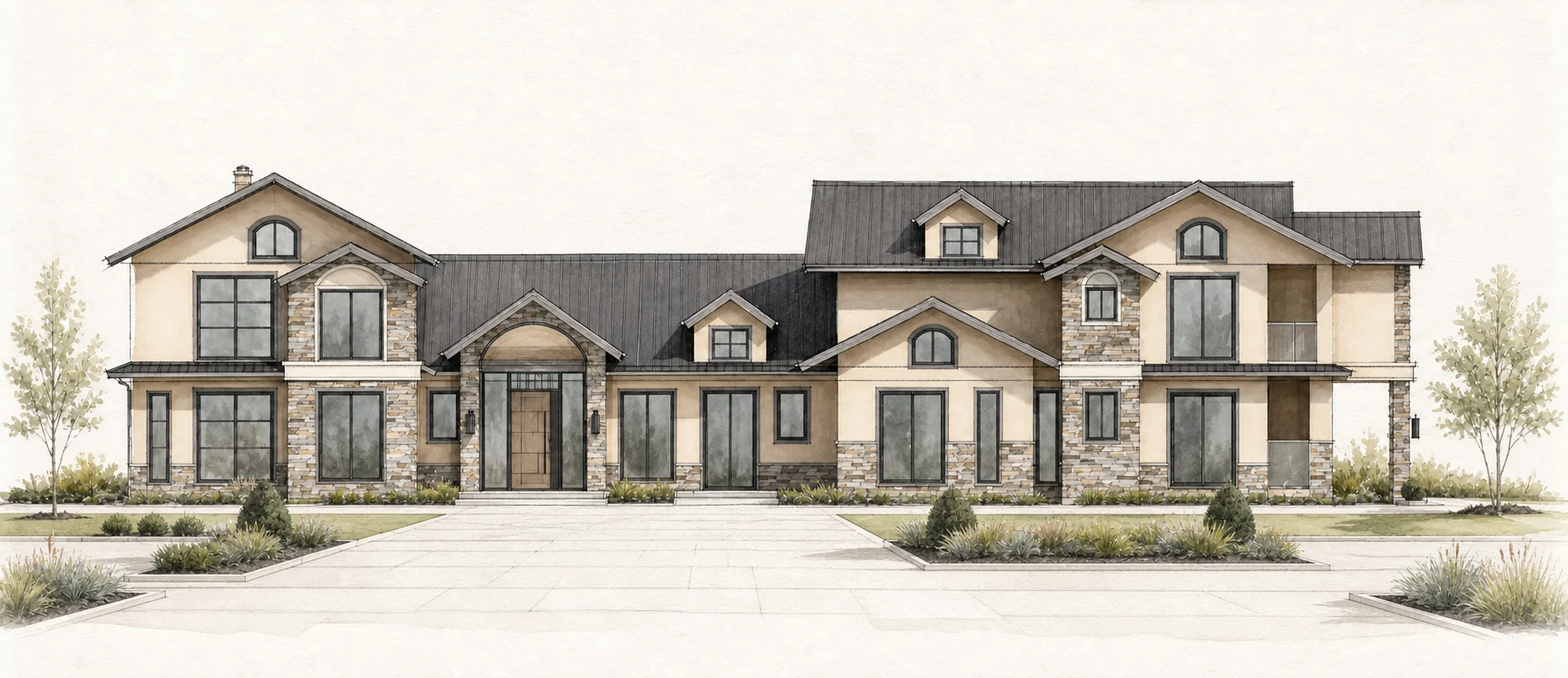 Architectural artwork for the Bedwany project
